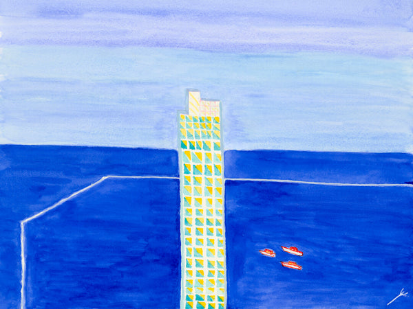 Lake Michigan and Boats, Chicago