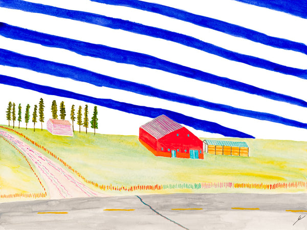 Old Barn and Hay Shed, Oliver County, North Dakota