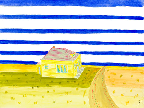 Old Yellow Farmhouse, Burleigh County, North Dakota