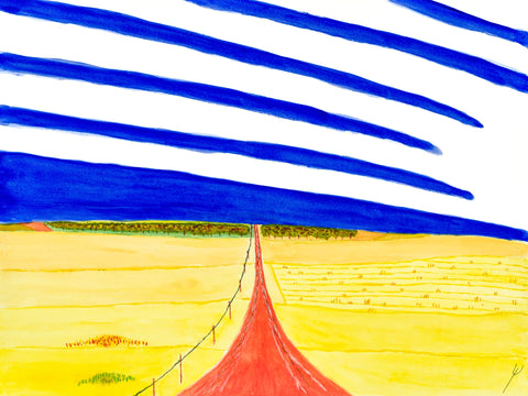 Red Road in Autumn, McLean County, North Dakota
