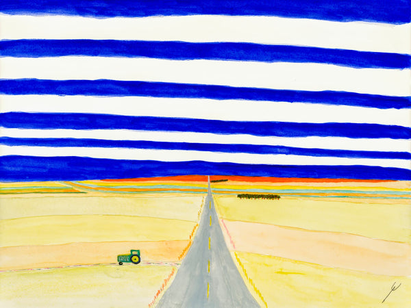 Road Through Autumn Fields, Oliver County, North Dakota