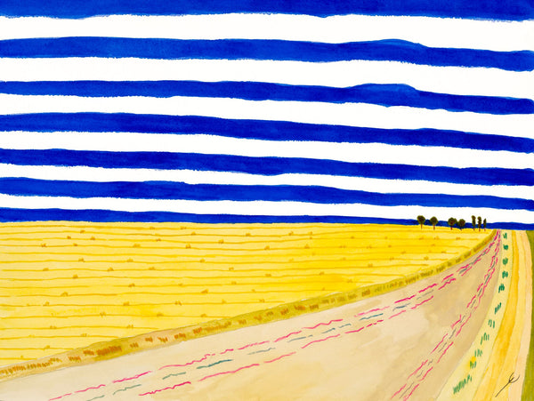 Road Through September Fields, McLean County, North Dakota