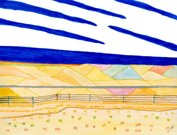 Road and Hillsides, McLean County, North Dakota