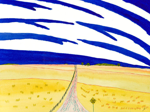 Summer Road, Oliver County, North Dakota