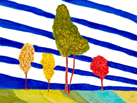 Trees in Autumn, El Retiro, Madrid