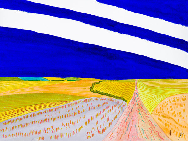 Autumn Road and Fields, North Dakota II (2018)