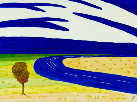 Autumn Tree by the Missouri River, North Dakota