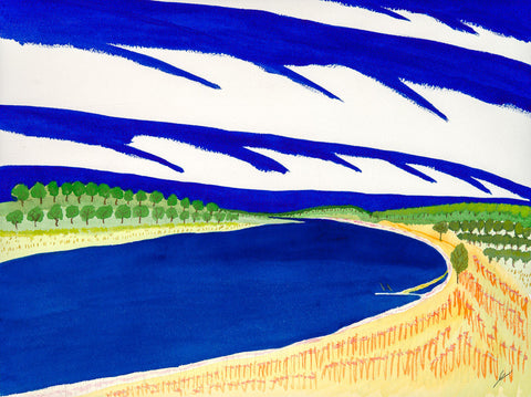 Bend in the Missouri River, North Dakota