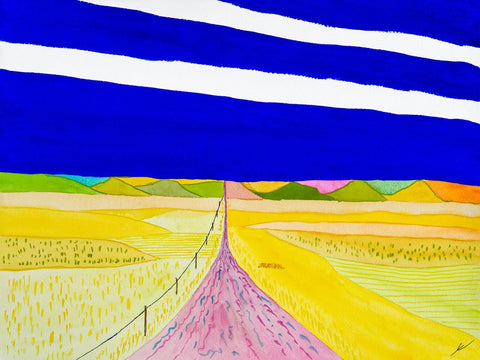 Bright Fields and Straight Road, North Dakota