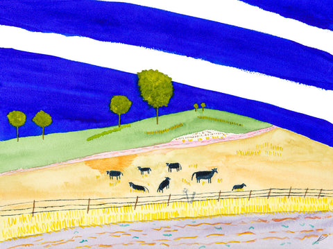 Cattle Beside a Road