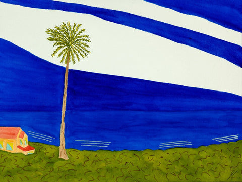 Lone Palm Tree and House, Kaua'i