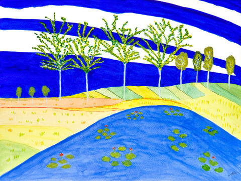 Pond near Stone Dam, Kilauea