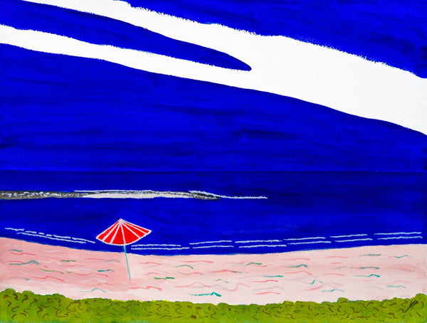Red Beach Umbrella, Poipu, Kaua'i