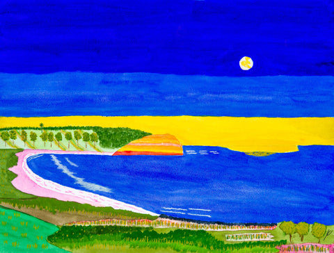 Sunrise and Moonrise, Kaua'i