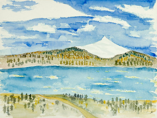 Untitled (Landscape with Mountain and Bay)